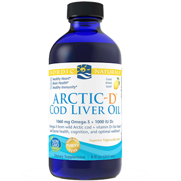 Nordic Naturals Arctic-D Cod Liver Oil - Lemon 8 oz