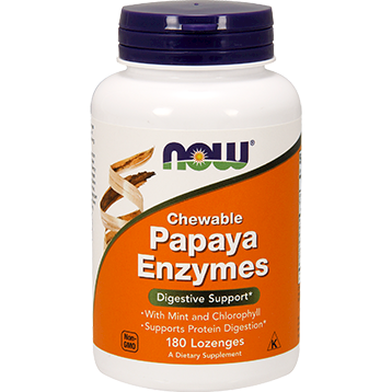 NOW Papaya Enzymes 180 lozenges