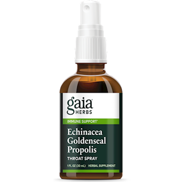 Gaia Echinacea Goldenseal Propolis Throat Spray 1 oz