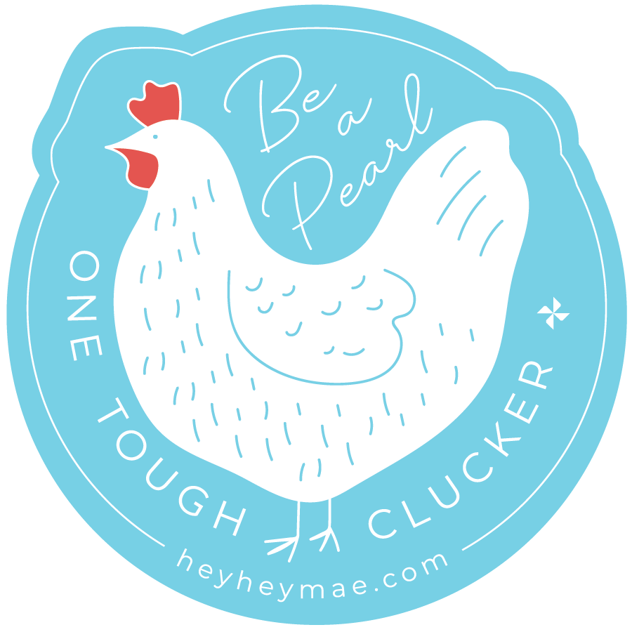 HHM Be A Pearl Sticker (Blue)