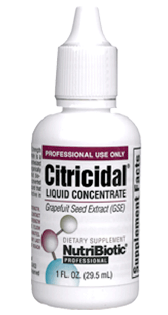 Nutribiotic Citricidal Liquid Concentrate Grapefruit Seed Extract - 1 0z