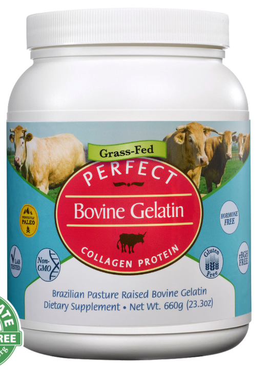Perfect Supplements Grass-Fed Bovine Gelatin Tub 23.3 oz