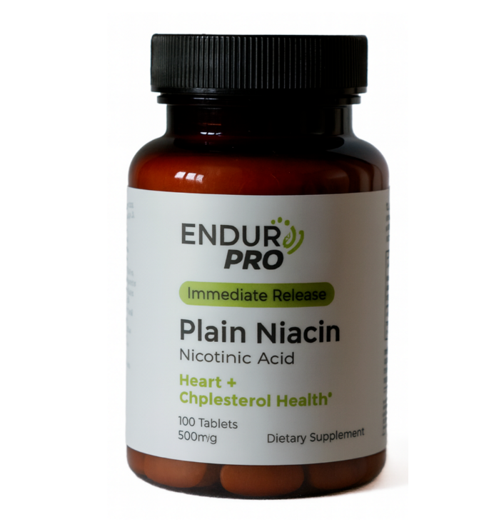Endurance Products Plain Niacin IR 500mg 100 tabs