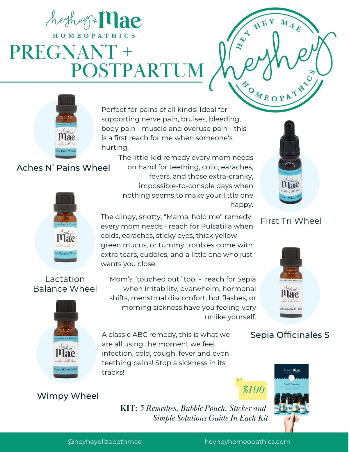 Pregnant + Postpartum Support Kit